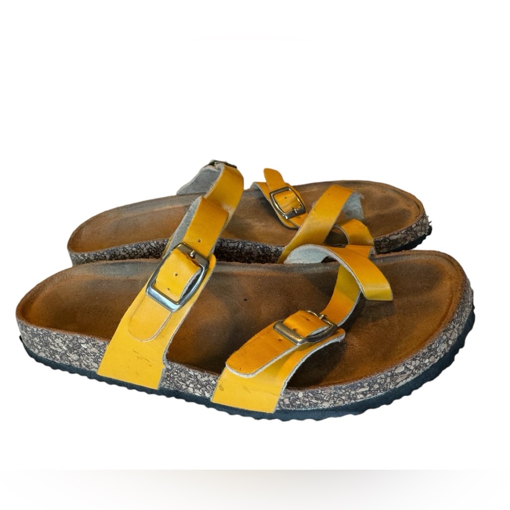 Retro Wells Fountn Comfort Yellow Hippie Boho Sandals Women’s 9W